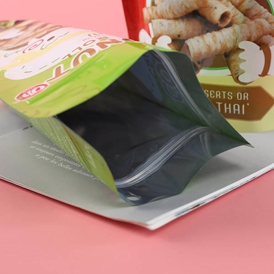 بسته بندی کیسه ای ایستاده و بسته بندی آلومینیومی فویل آلومینیومی Mylar Tear Notch Matte Black