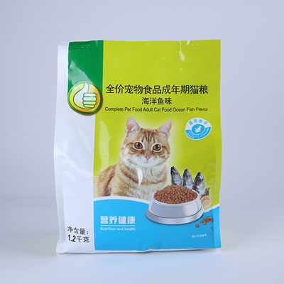 12oz کیسه بسته بندی مواد غذایی حیوان خانگی ایستاده 16oz گربه سگ کیسه ای پلاستیکی قفل دار