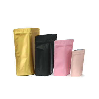 کیف های قفل زیپ آلومینیومی Matt Light Food 50g کیسه فویل آلومینیومی پلاستیکی Mylar پلاستیکی