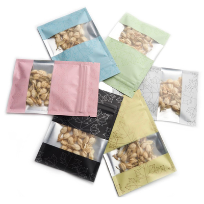 کیسه های ذخیره سازی مواد غذایی فویل آلومینیومی قابل بسته بندی 120mic  Mylar برای غذای خشک /قهوه /میان وعده